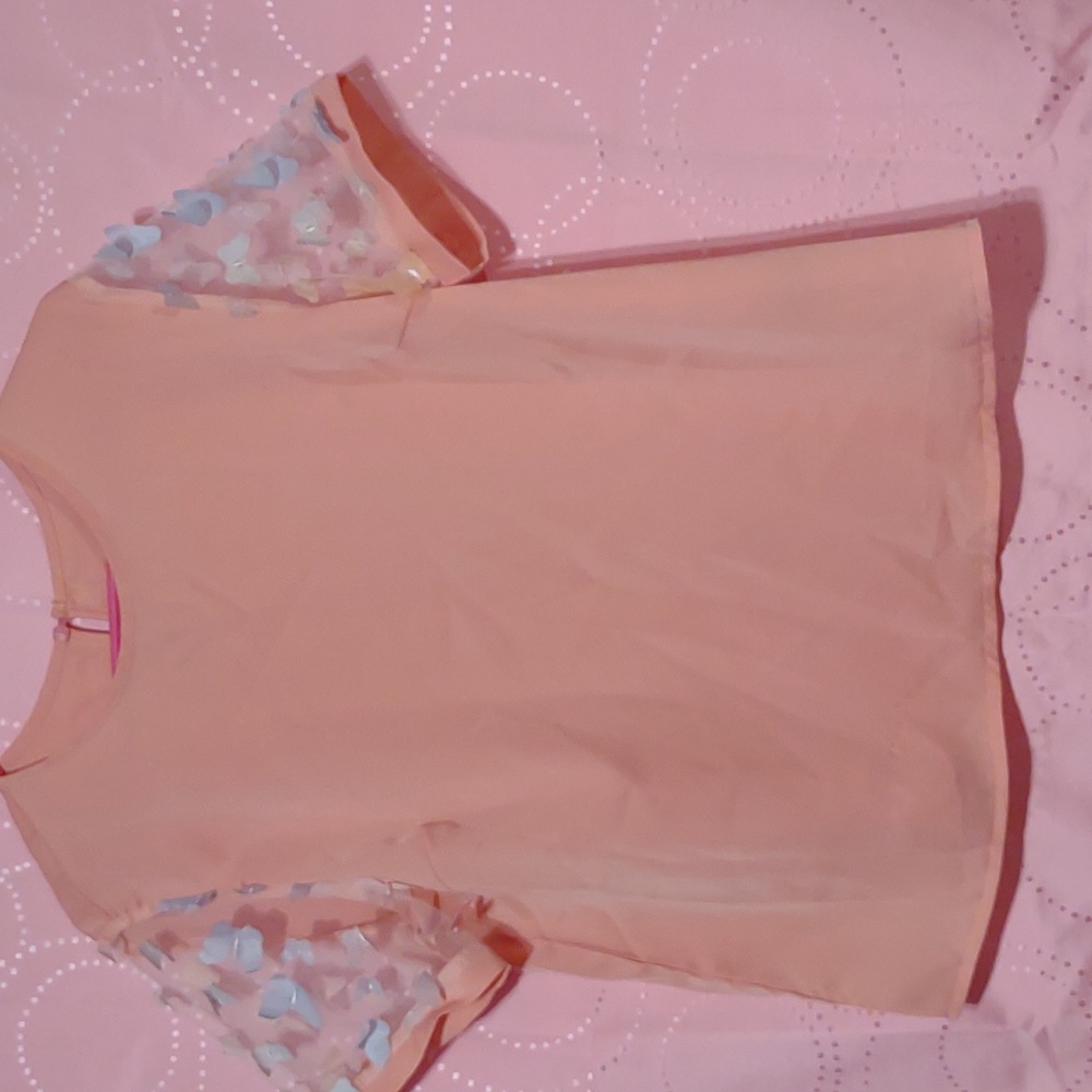 Pink butterfly blouse - Picture 3 of 5
